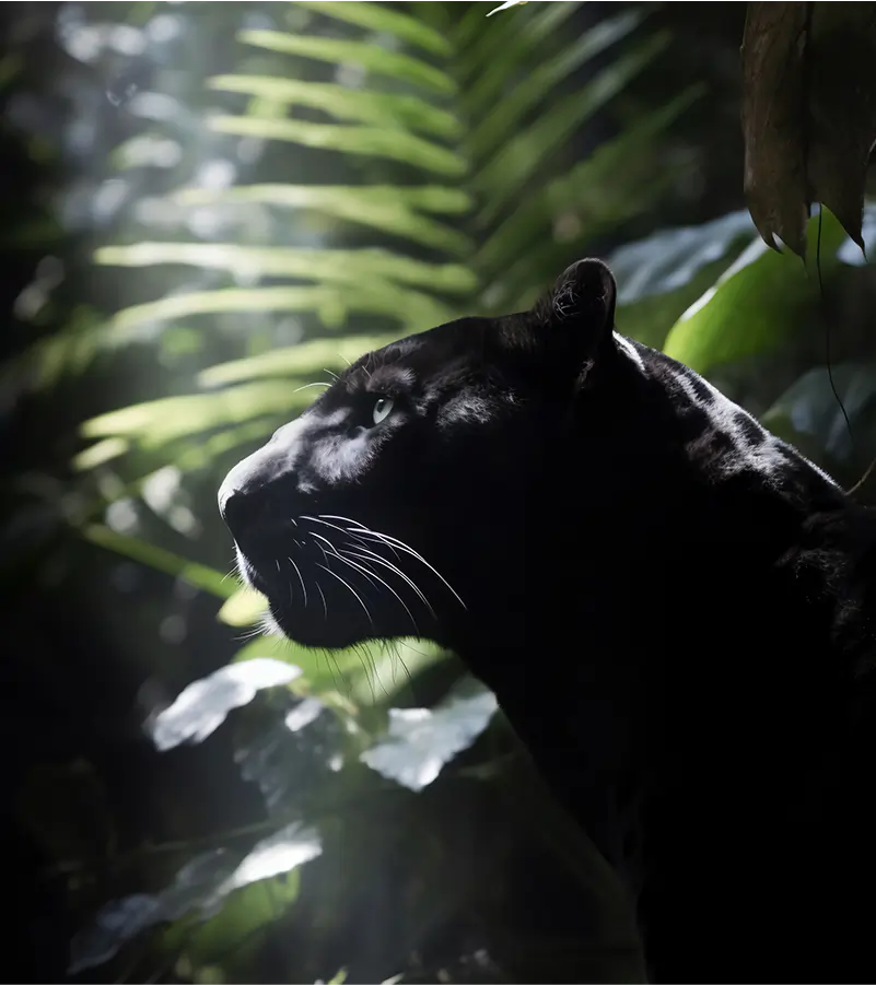 black panther in pench national park