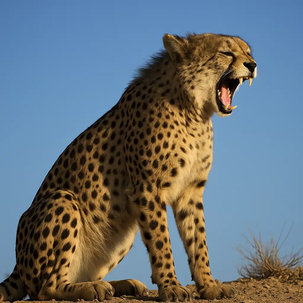 asiatic cheetah AI generated